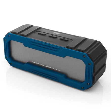 COLEMAN Aktiv Sounds CBT50 Dual-5-Watt Waterproof Bluetooth Rechargeable Speaker with Carabiner Clip (Blue) CBT50-BL